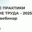 ЛУЧШИЕ ПРАКТИКИ В ОХРАНЕ ТРУДА - 2025: ОНЛАЙН-ВЕБИНАР - Администрация г. Новозыбков